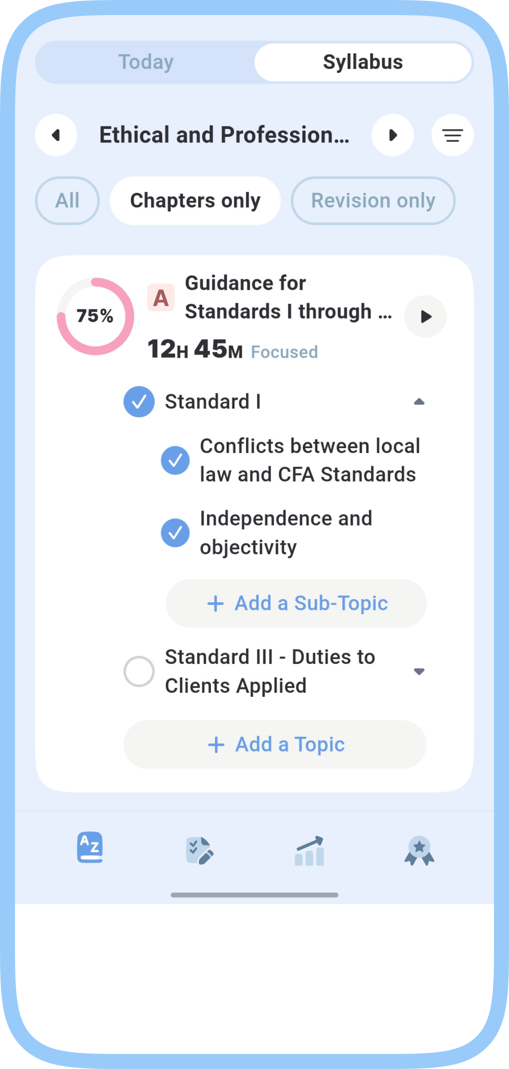 Mood & Progress UI
